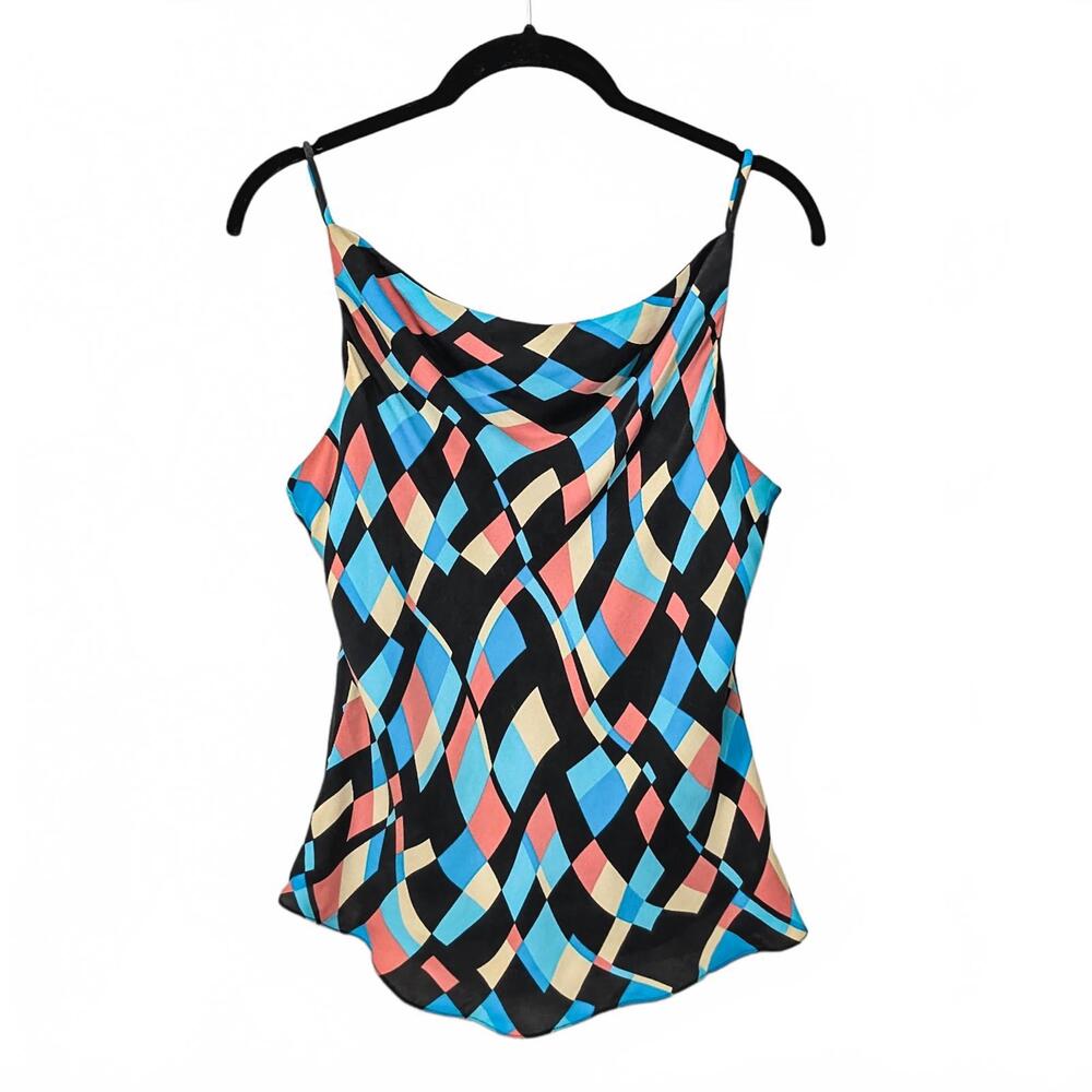 Vintage 90's International Concepts Colorful Silk Cami Top
